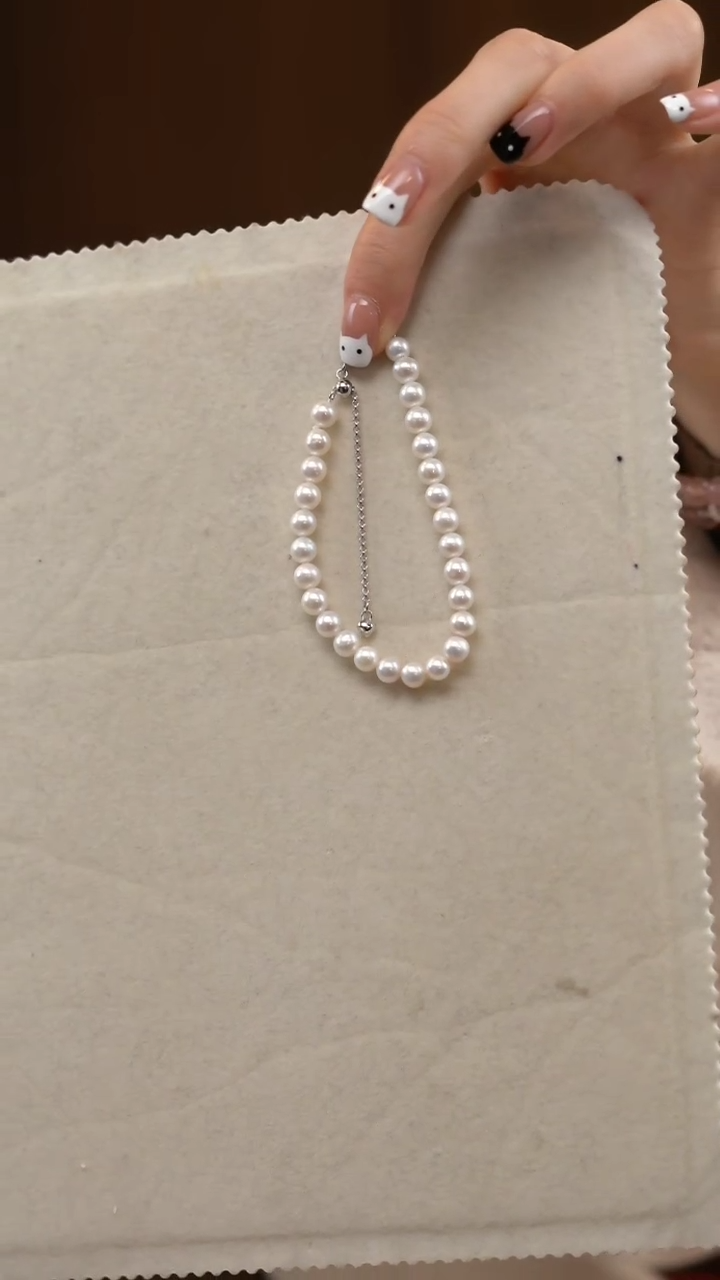 【闪购商品】淡水珍珠手链银S925镶嵌高品质手链3