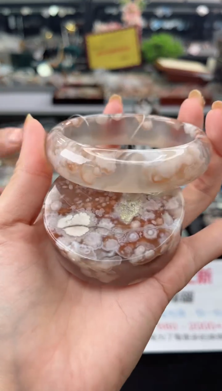 【闪购商品】石英质玉手镯未镶嵌60圈口（赠品镯心）3540353