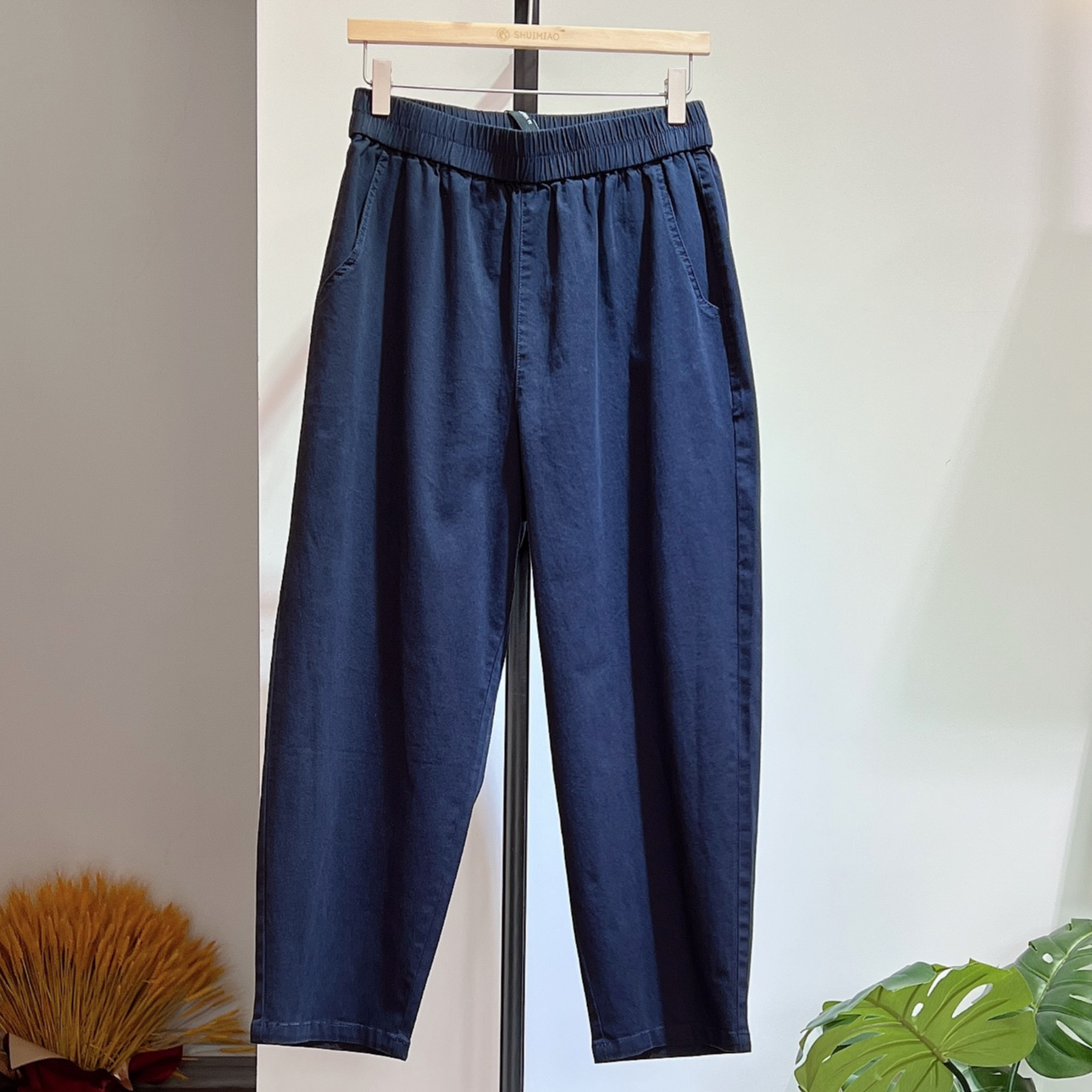 水淼大码胖妹妹休闲萝卜裤0480