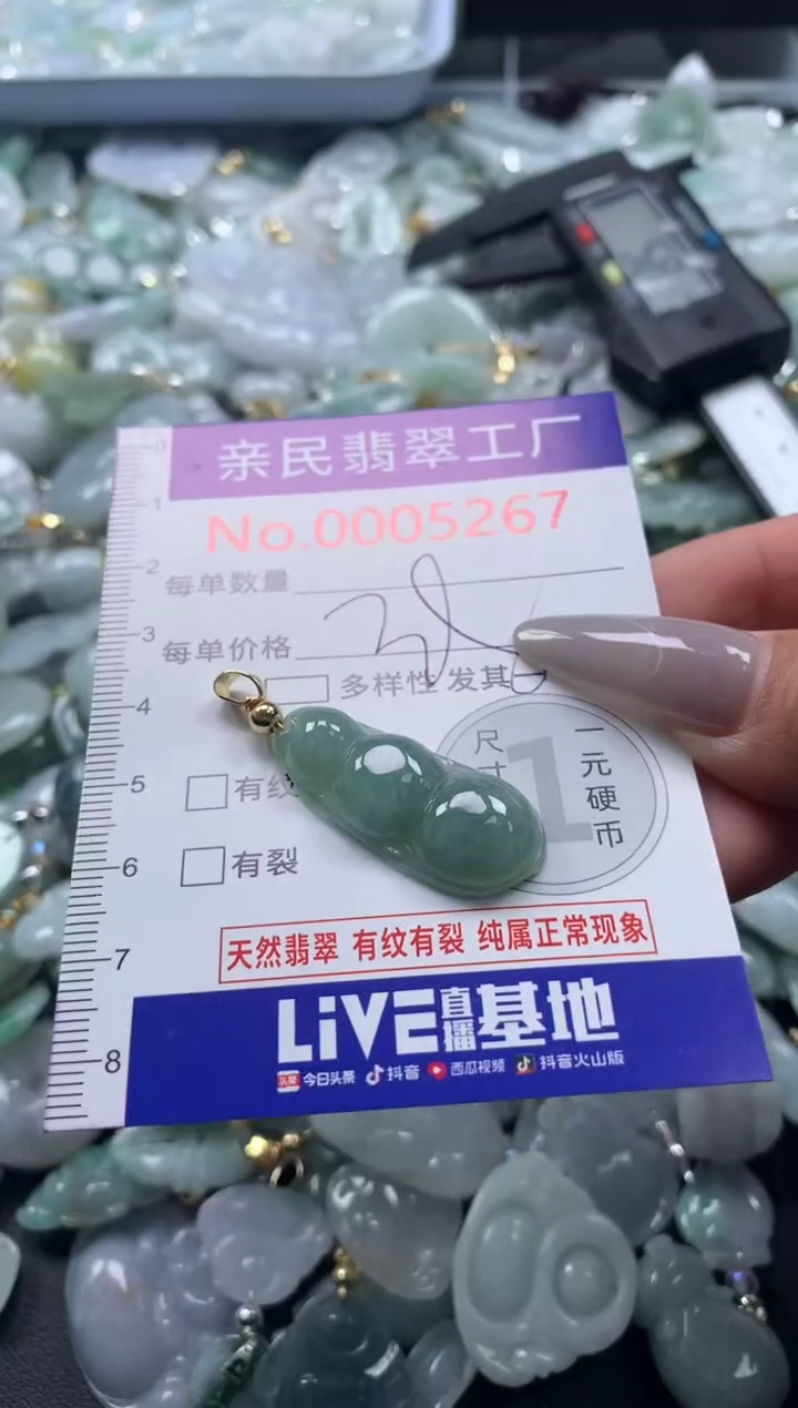 吊坠(不含链)未镶嵌翡翠5267