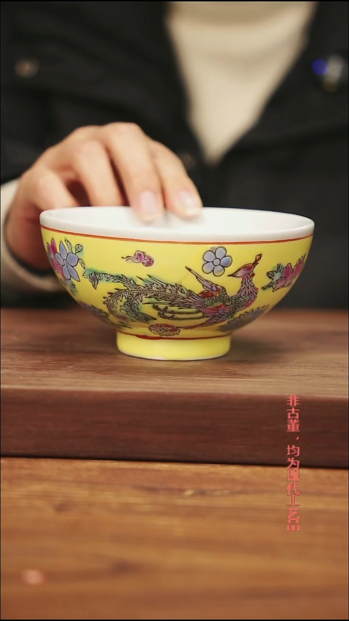 摆件陶景德镇陶瓷手工釉下彩主人杯