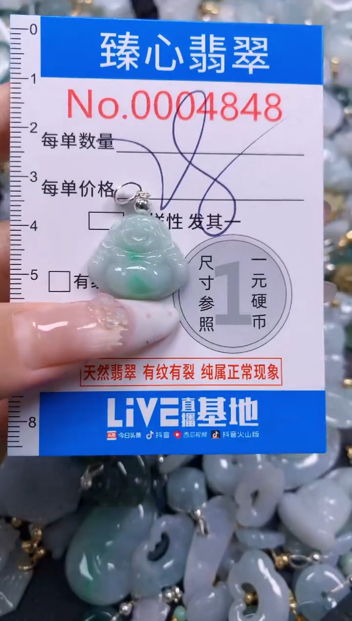 吊坠(不含链)未镶嵌翡翠4848