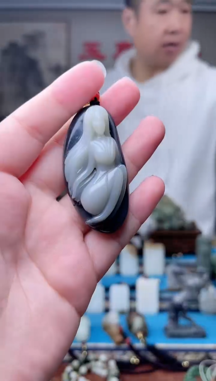 和田玉未镶嵌挂件1