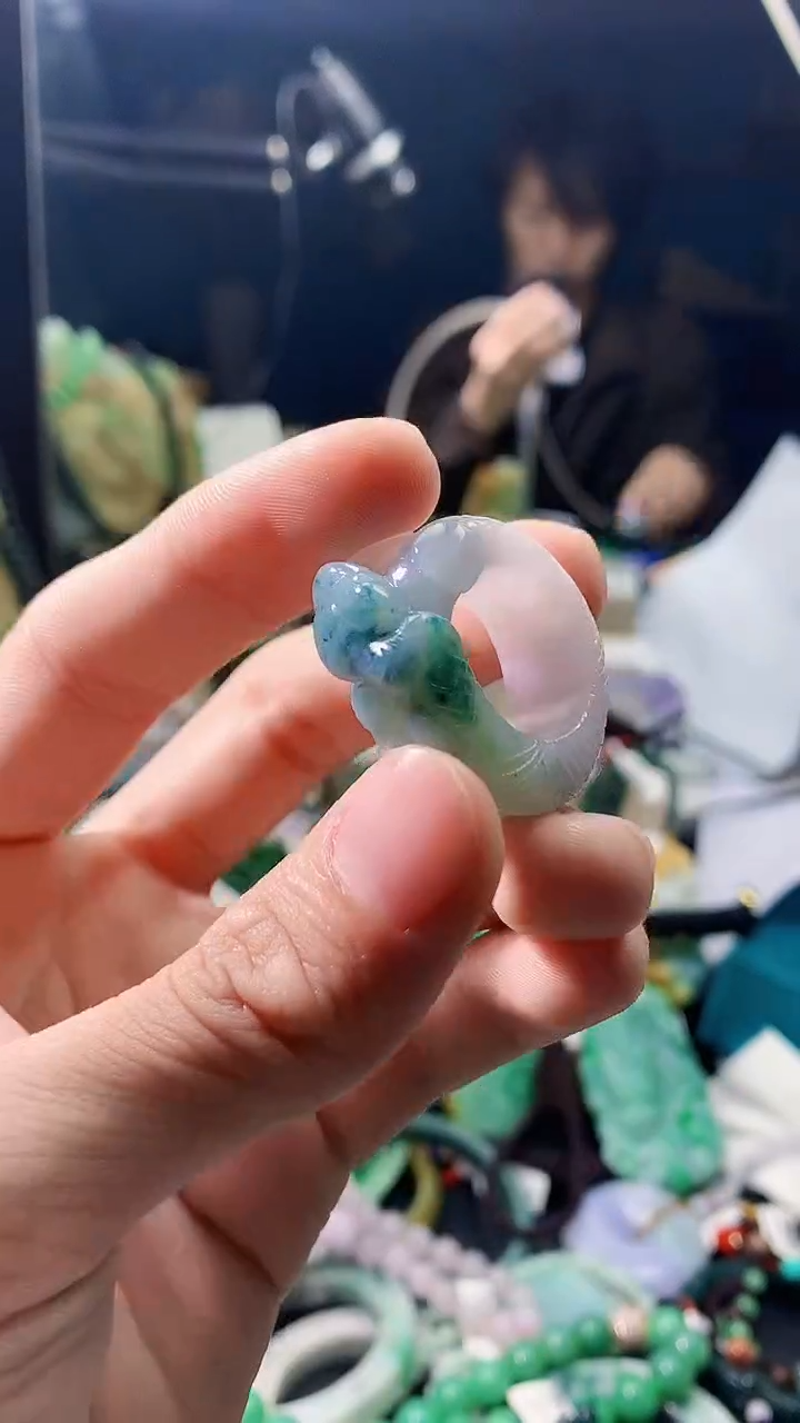 颈饰未镶嵌翡翠天然缅甸a货翡翠 18