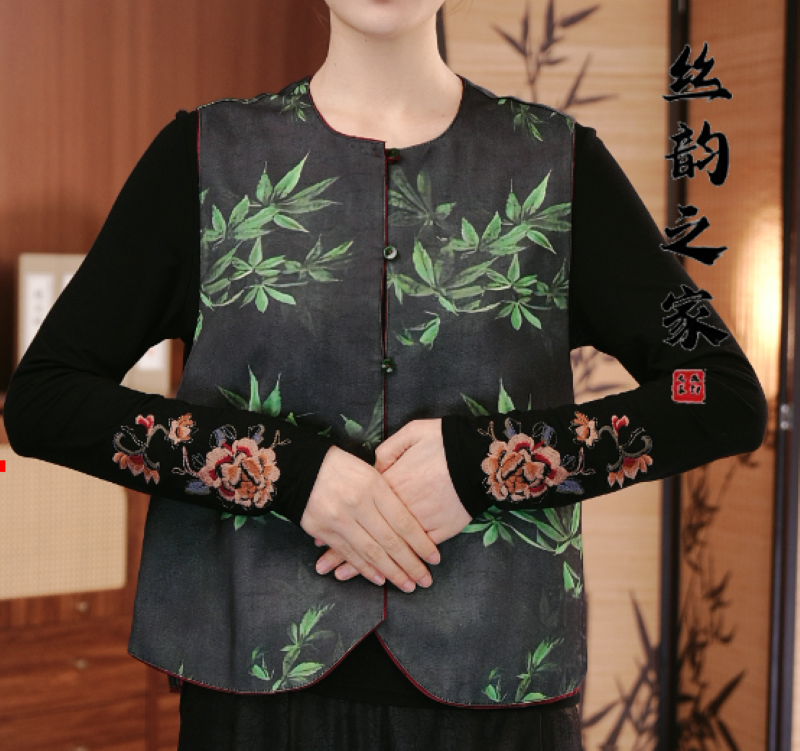 【青墨】新中式国风马甲·双面双穿·原创奢定