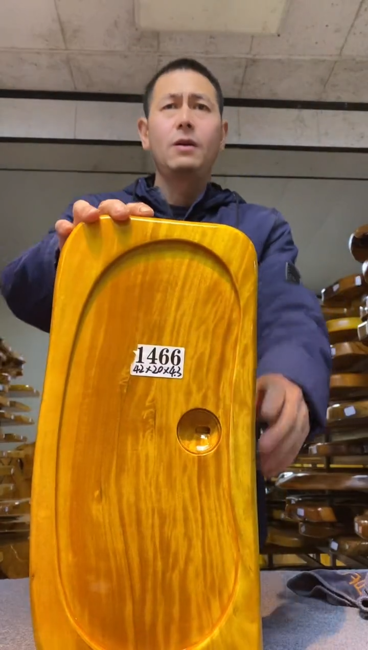 实木原木茶盘 一物一拍(不含配件）