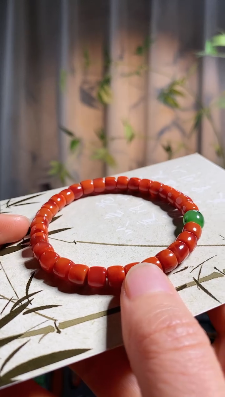 【闪购商品】南红玛瑙手链未镶嵌，原矿南红手串