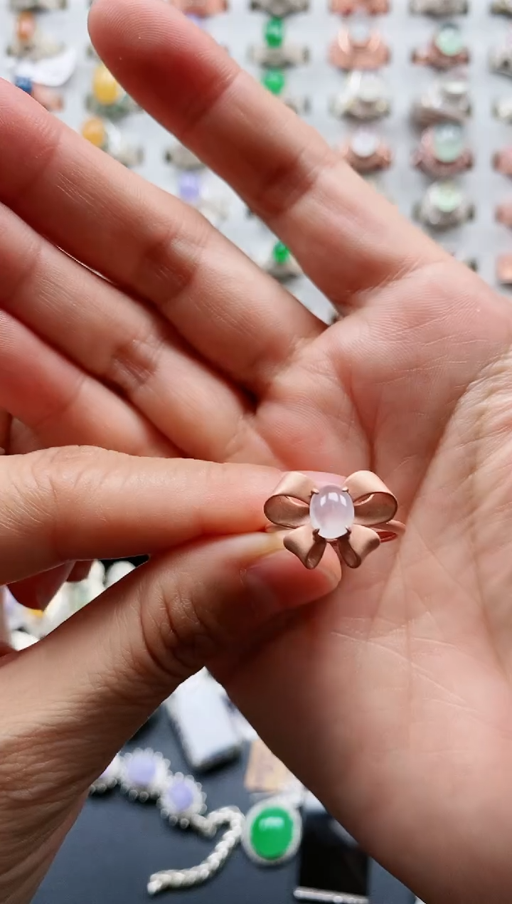 【闪购商品】翡翠戒指银S925镶嵌天然翡翠女戒专场