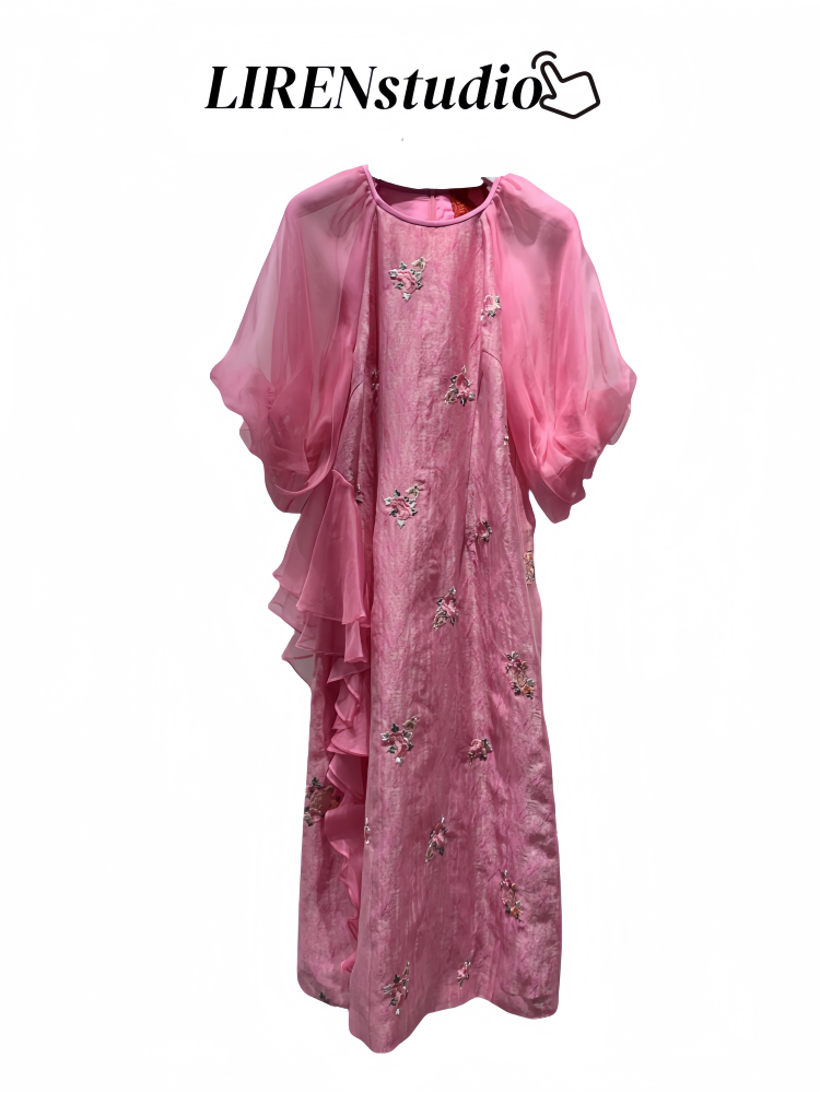 了然红标欣赏25连衣裙夏季苏时尚衬衫中式气质连衣裙丝女装连衣裙