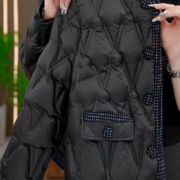 2025杭州原版正品保暖气质减龄修身羽绒E-185-MMQSDZNZ