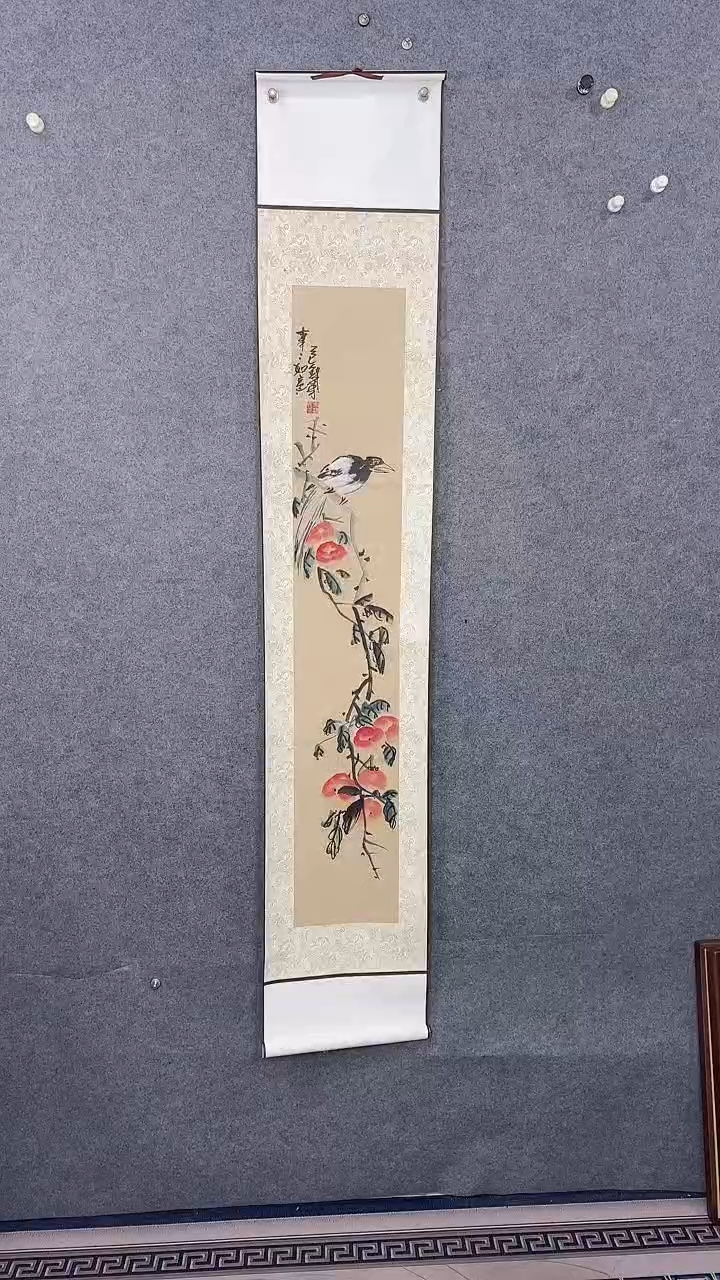国画矮***肥115*48吴铁成作品