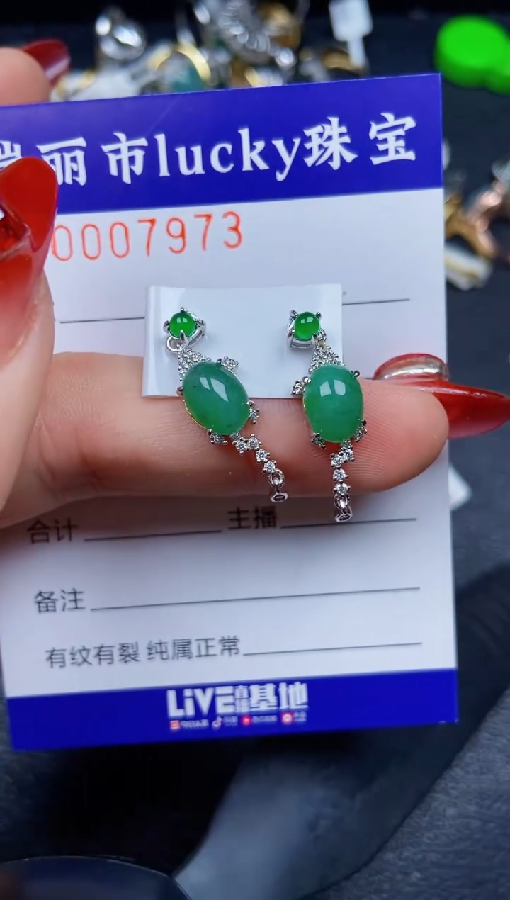 【闪购商品】翡翠颈饰银S925镶嵌7973