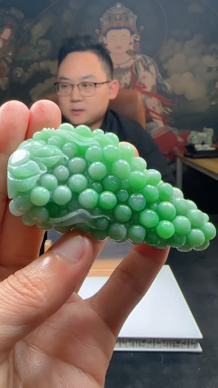 【闪购商品】定制翡翠未镶嵌L-@@QJXC116104