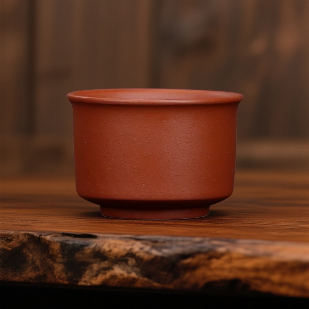 本山原矿无添加生砂朱泥将军杯半手135cc左右