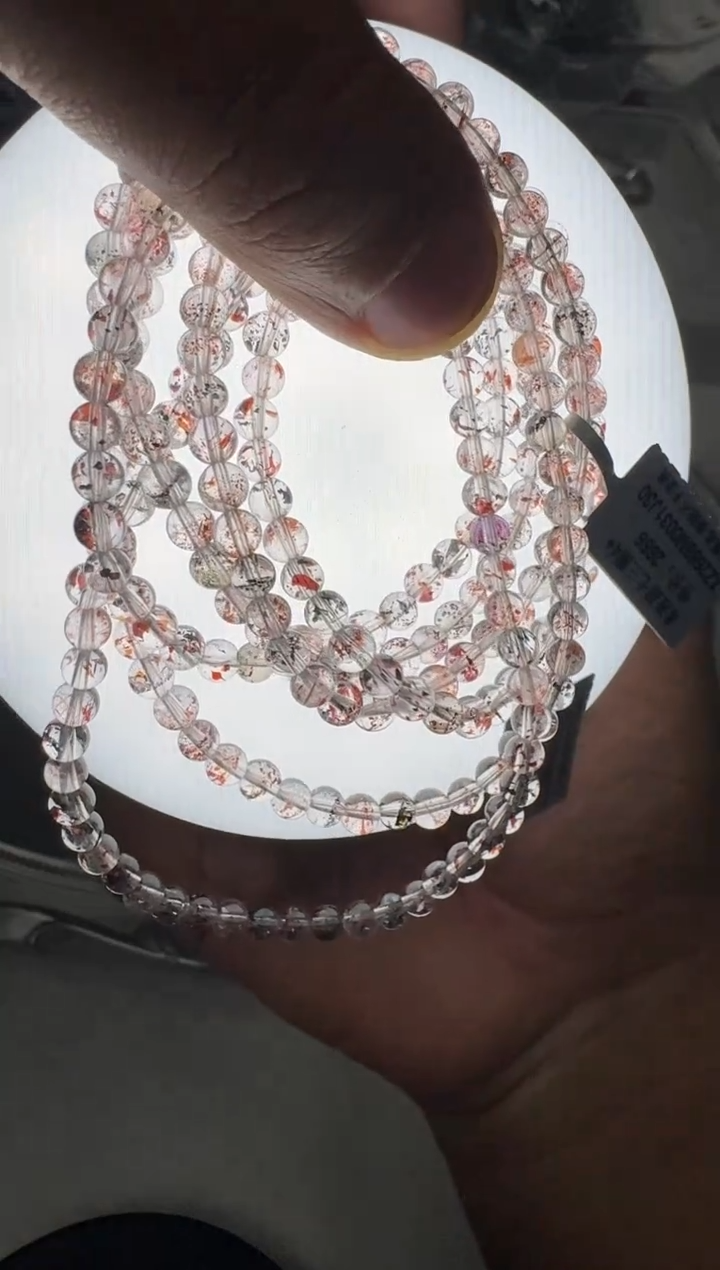 【闪购商品】水晶手链未镶嵌XZ2588约4mm多样性发一件