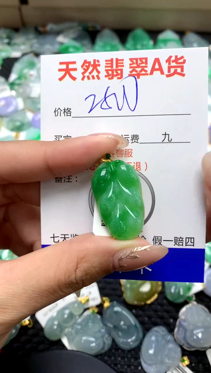 【闪购商品】翡翠颈饰18K金镶嵌1111111111