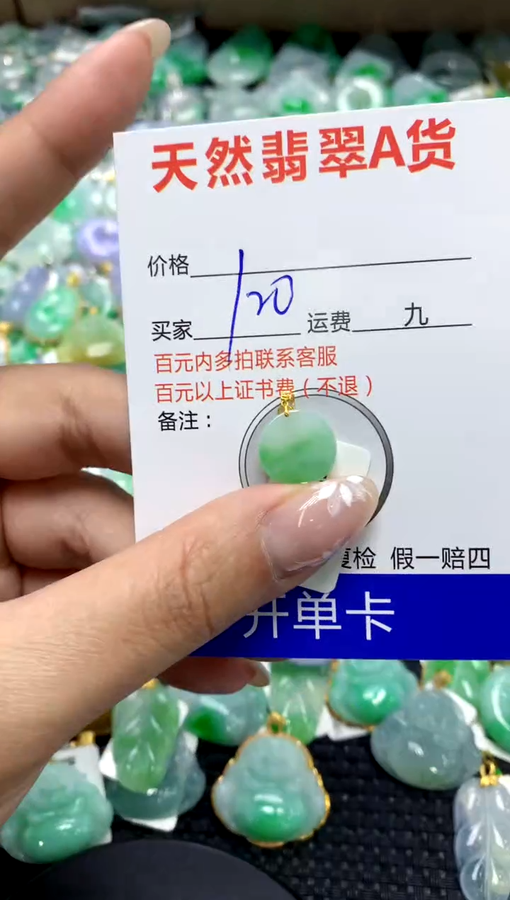 【闪购商品】翡翠颈饰18K金镶嵌111111111111111111