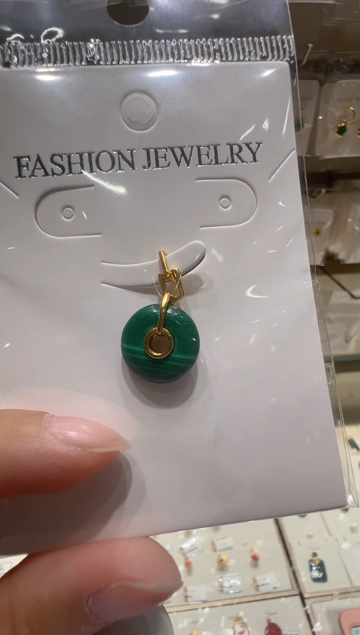 【闪购商品】孔雀石颈饰银S925镶嵌23