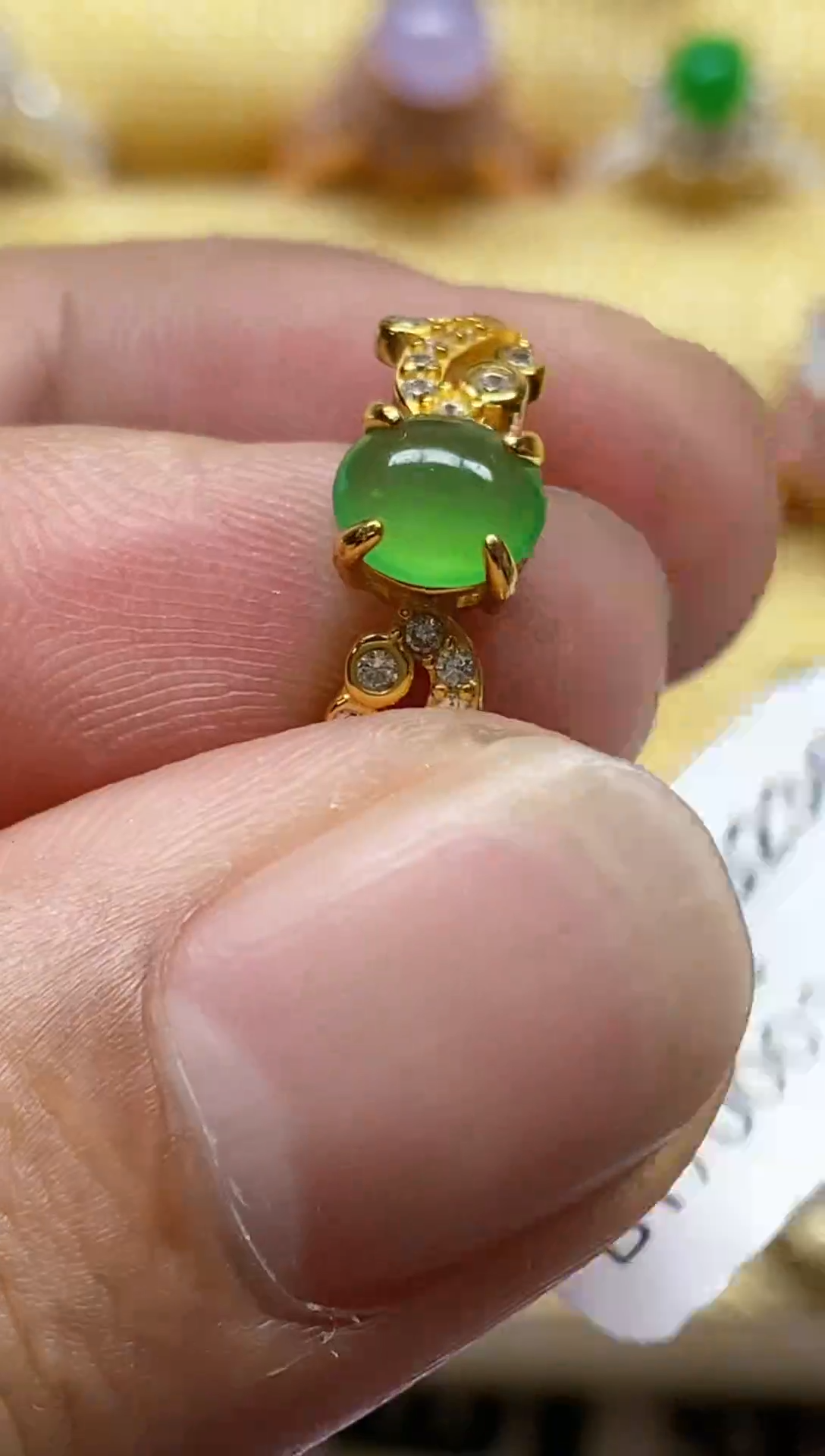 【闪购商品】翡翠戒指银S925镶嵌0000