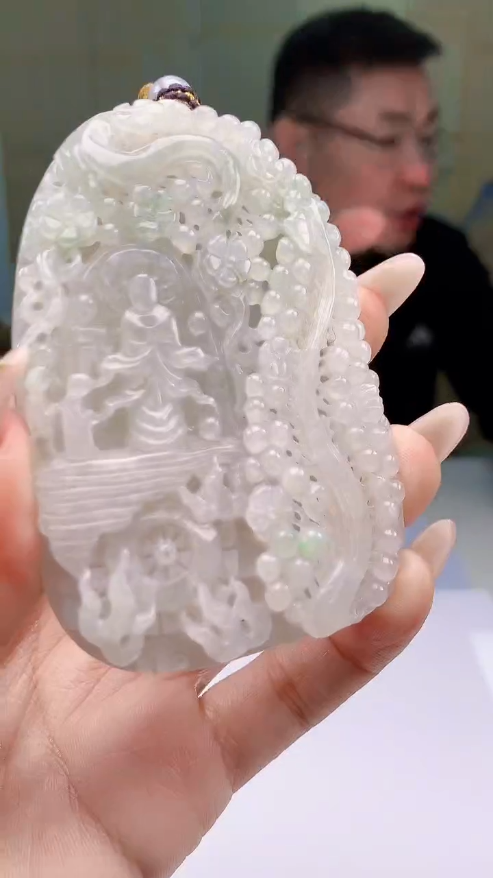 【闪购商品】定制翡翠未镶嵌5152ty-毛货挂件106