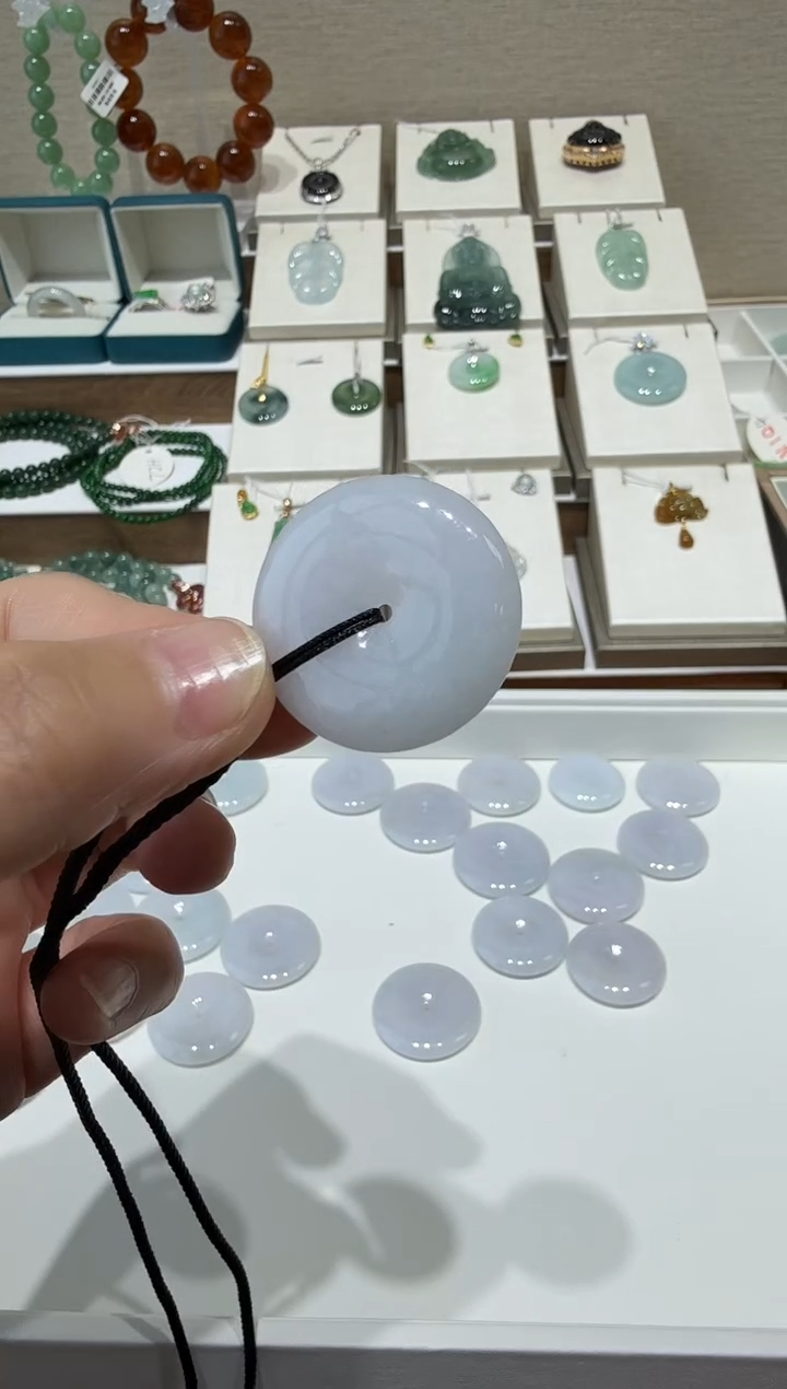 未镶嵌挂件翡翠A货翡翠多样性平安扣一件