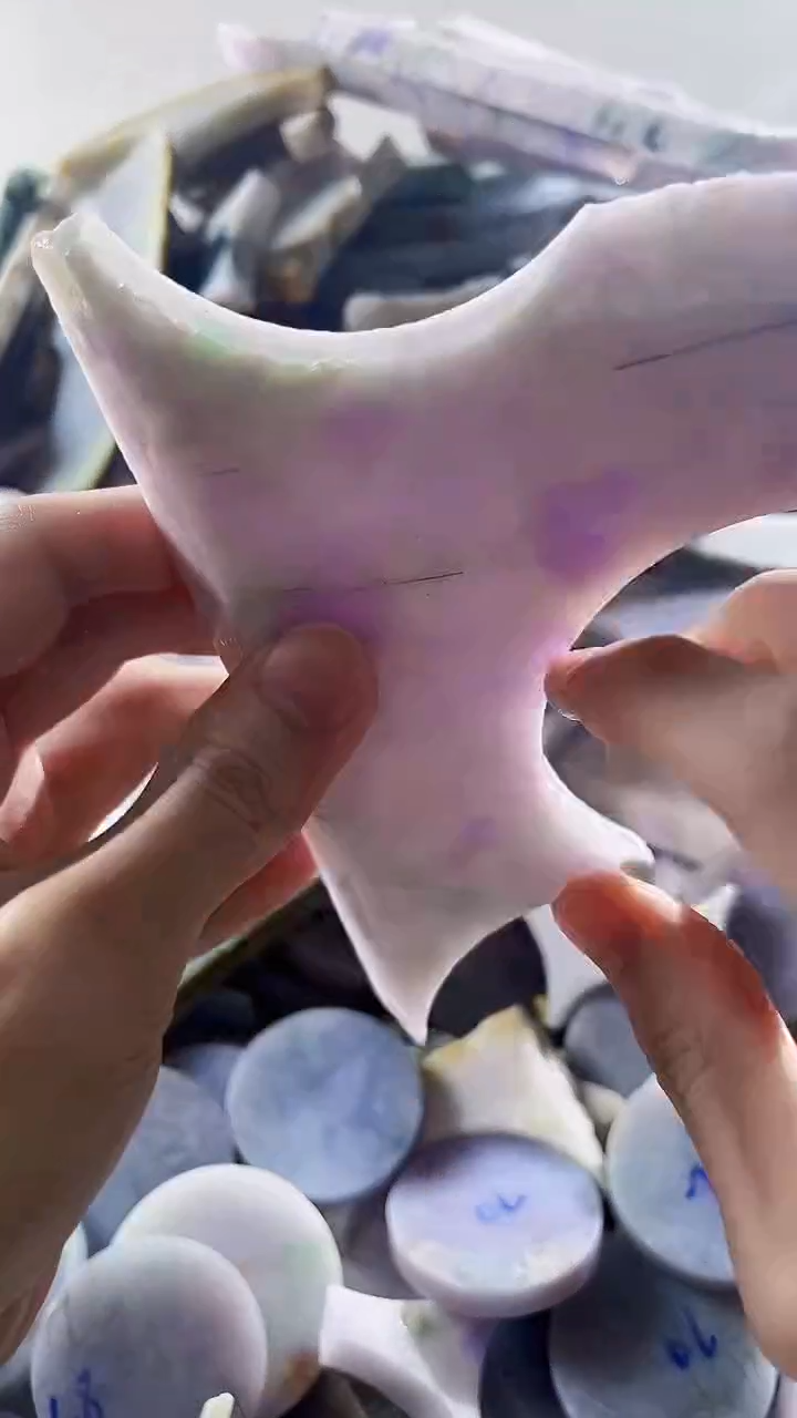 【闪购商品】翡翠裸石缅甸翡翠A货文596