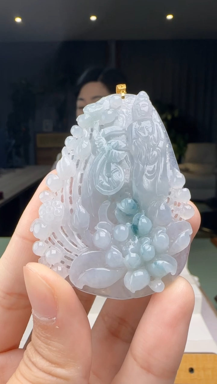 【闪购商品】翡翠颈饰18K金镶嵌XM@@WS50121H022