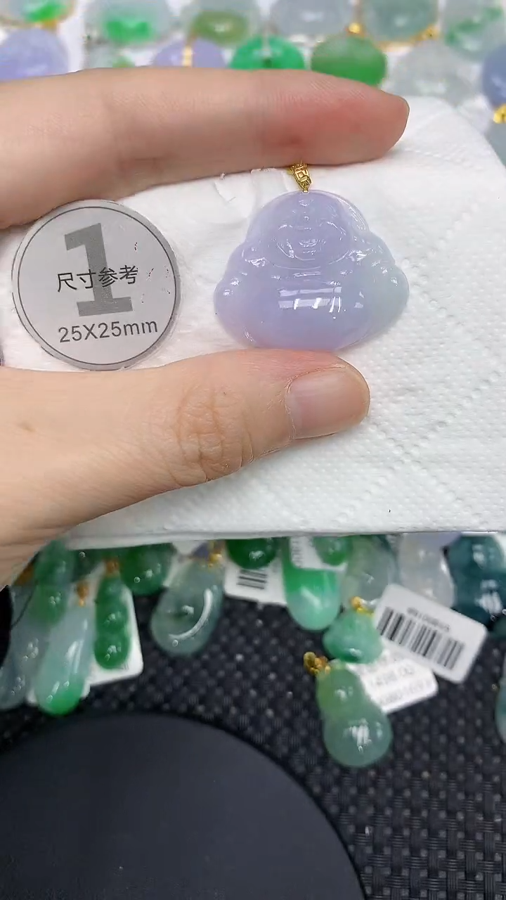 颈饰18K金镶嵌翡翠11111111