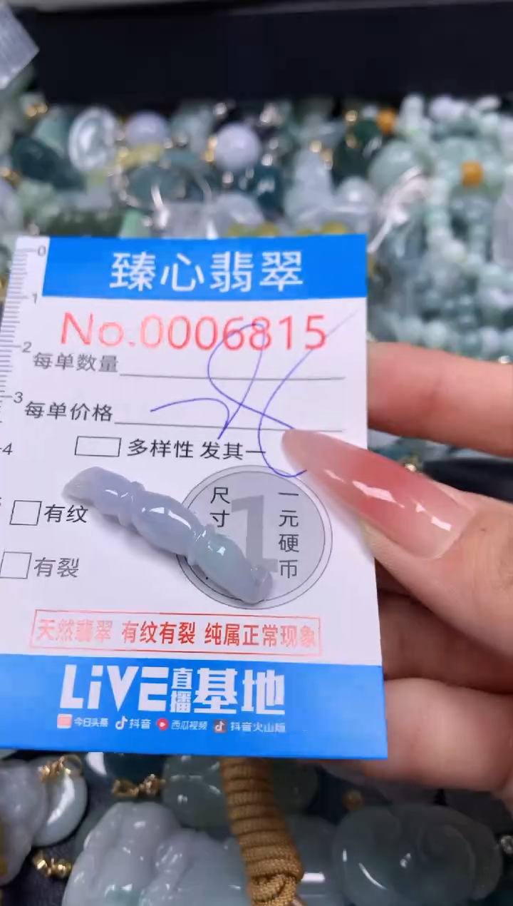 【闪购商品】翡翠颈饰未镶嵌含绳0006715