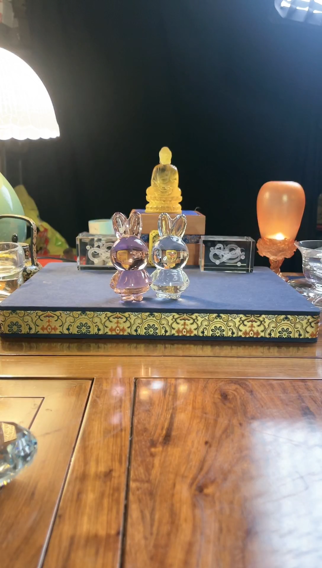 米菲兔水晶摆件两支装