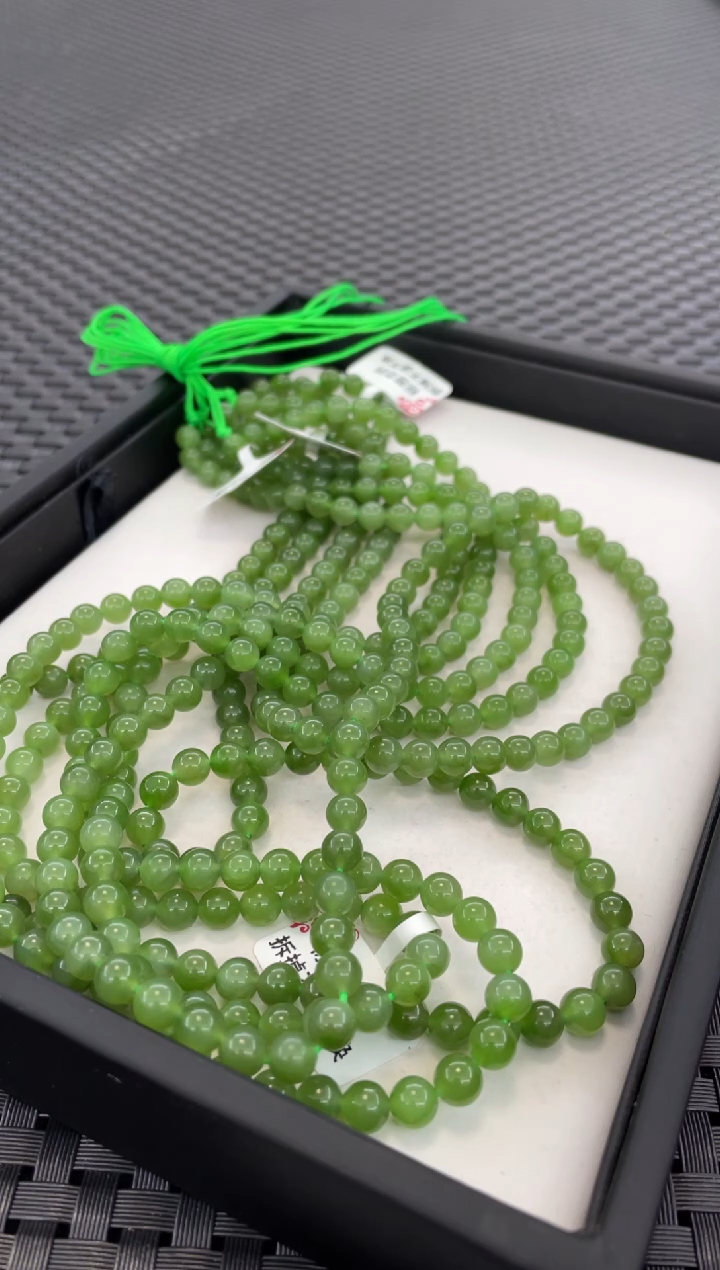 项链未镶嵌和田玉土*108颗挂件链（多样性发一件）PP138