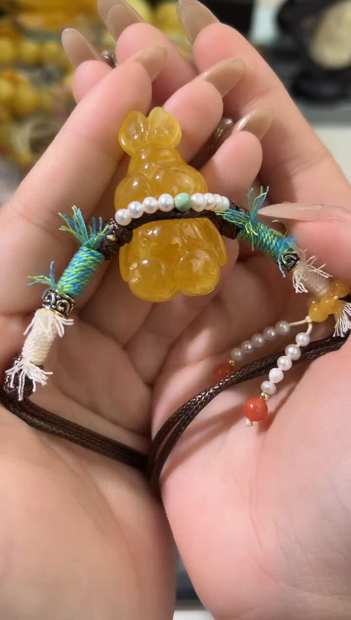 裸石琥珀未镶嵌琥珀蜜蜡吊坠