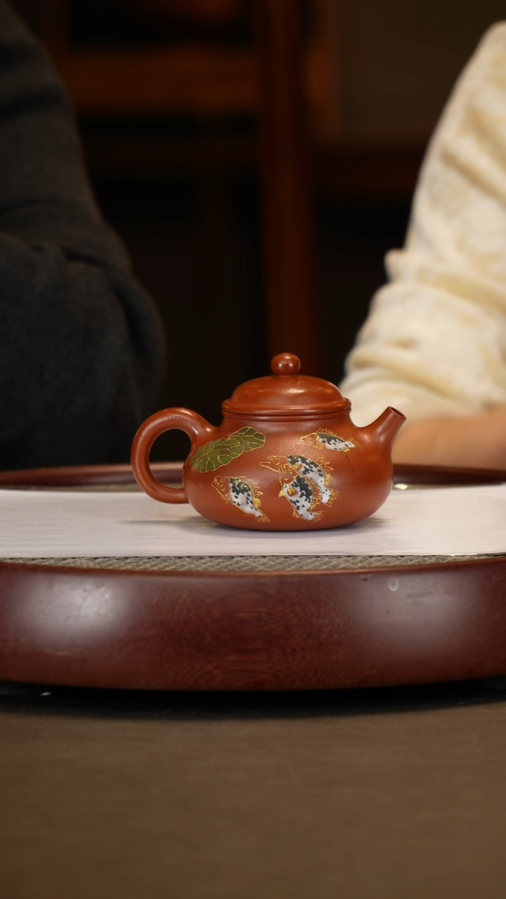 【闪购商品】紫砂茶壶【戴静波】龙山朱砂容天   230CC