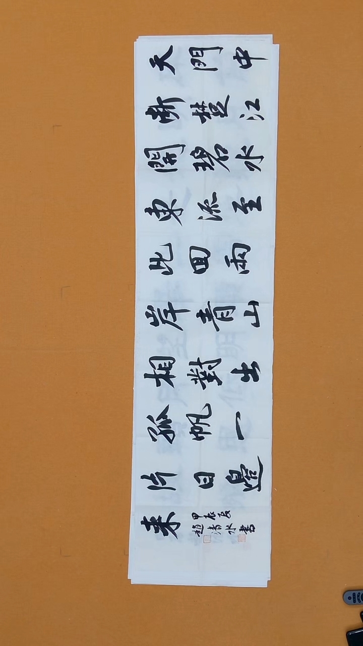 书法赵清水138*34 江西