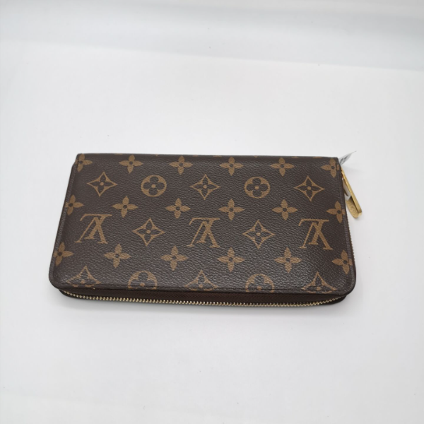 99新 LouisVuitton/路易威登 98新17995 棕老花 手拿拉链钱包时尚