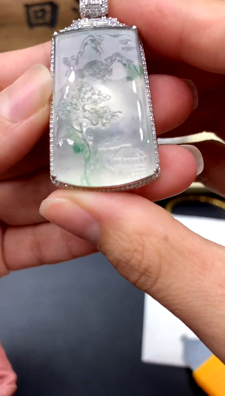 【闪购商品】翡翠颈饰18K金镶嵌448-中国好珍宝