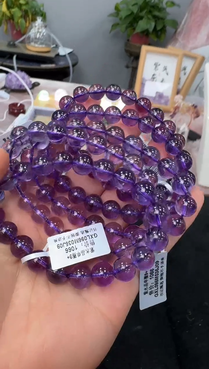 【闪购商品】水晶手链未镶嵌GXL095 约9mm多样性发一件