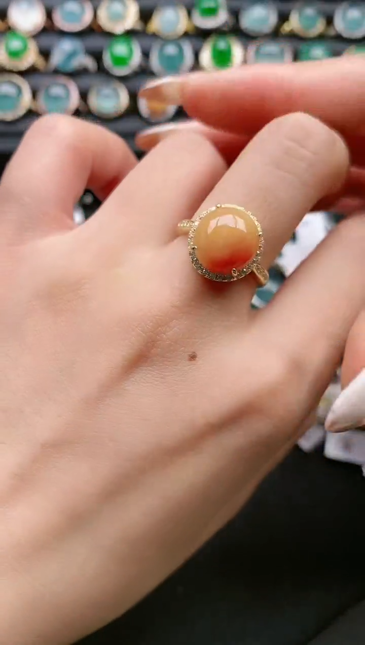 【闪购商品】翡翠戒指银S925镶嵌111111111