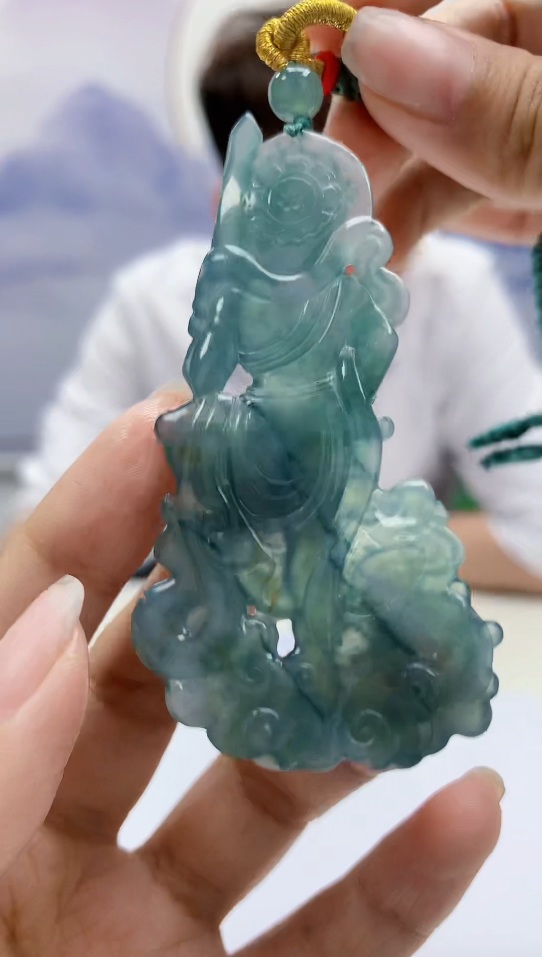 定制翡翠未镶嵌4868kk-毛货挂件178