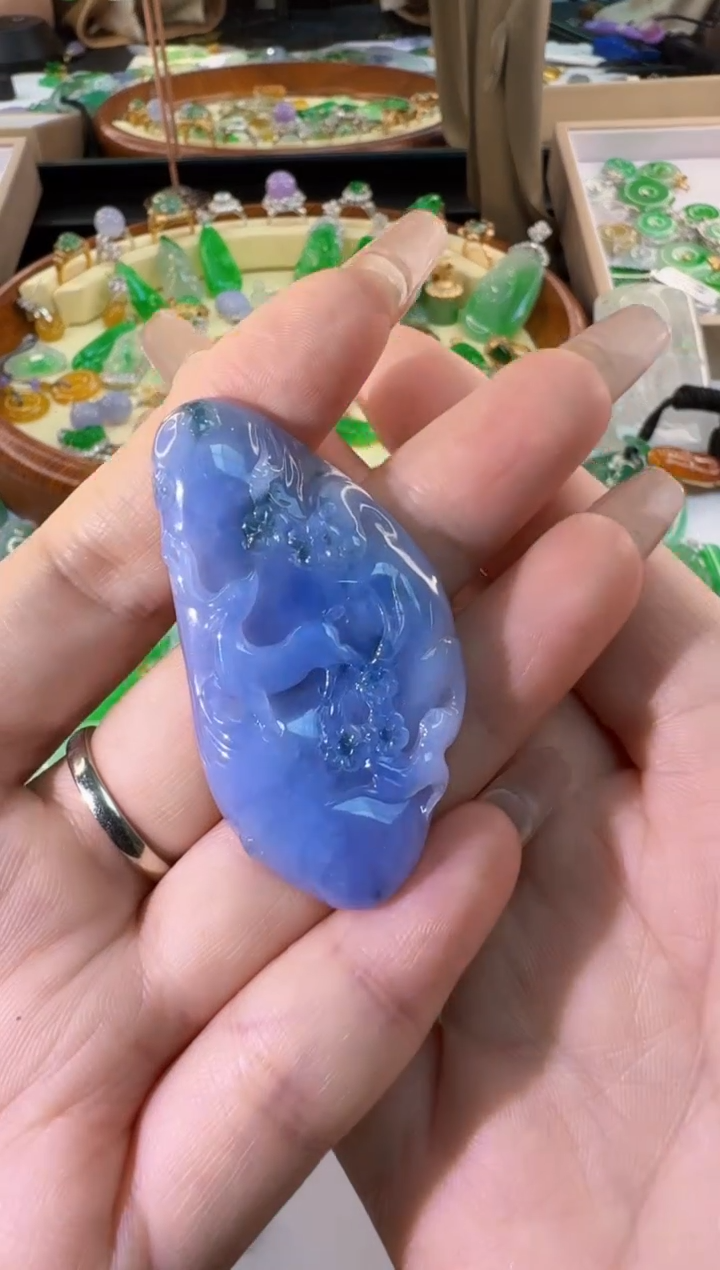 【闪购商品】翡翠颈饰未镶嵌缅甸翡翠A货吊坠