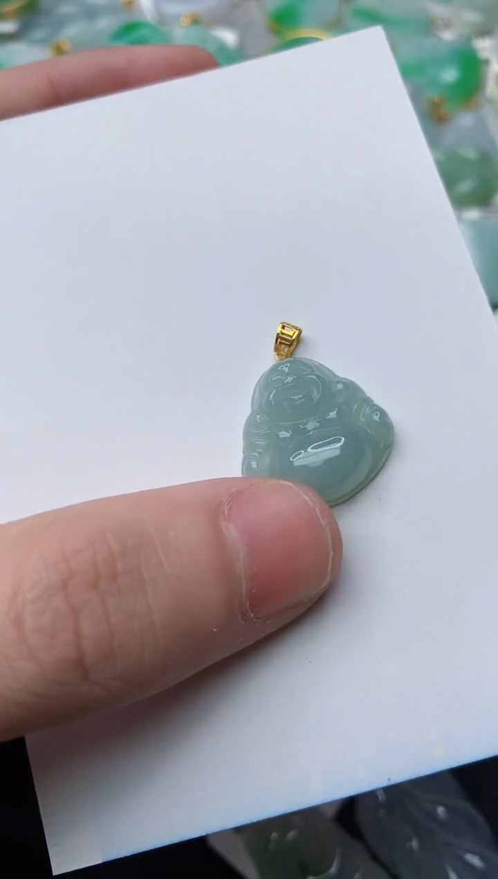 【闪购商品】翡翠颈饰18K金镶嵌47..........