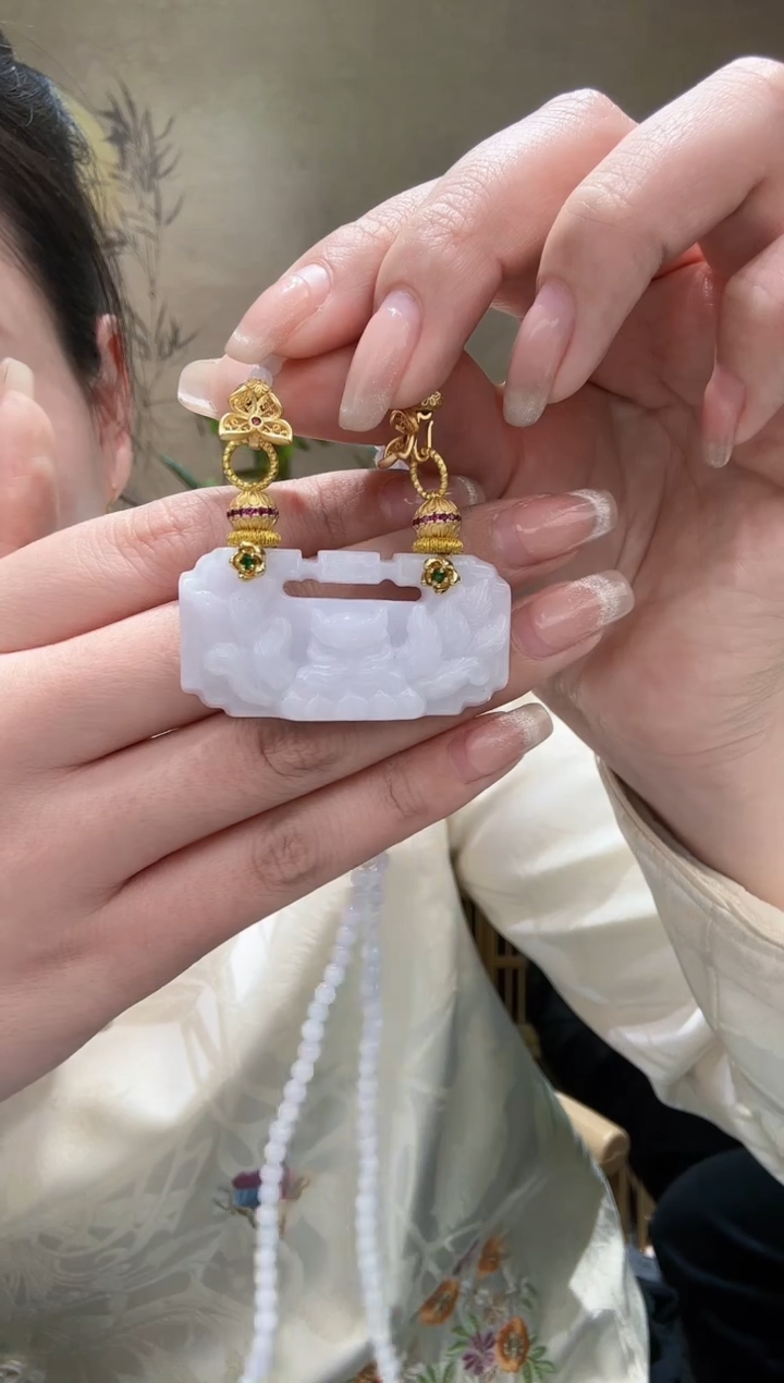 【闪购商品】翡翠耳饰未镶嵌吊坠