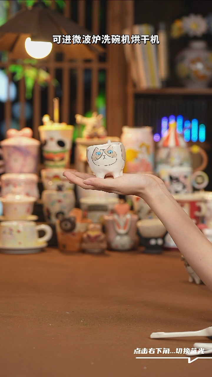 【闪购商品】杯子A633创意手绘陶瓷杯子