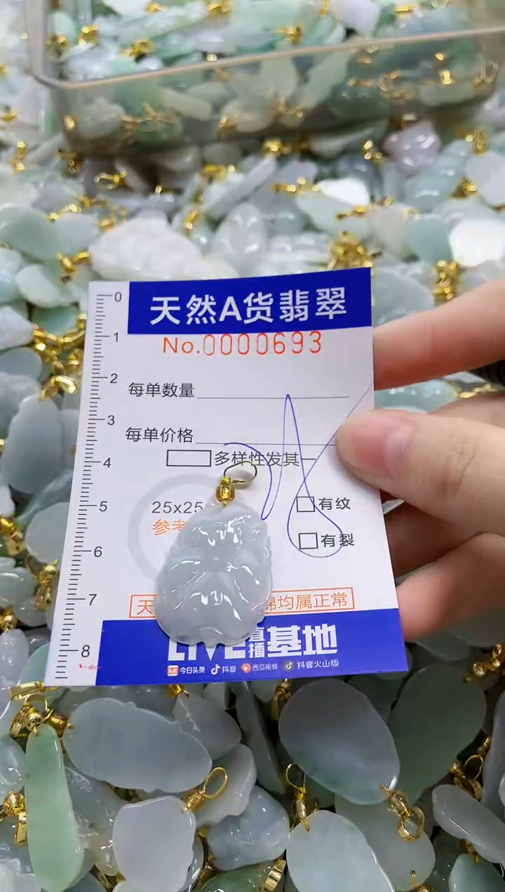 颈饰未镶嵌翡翠天然A货翡翠