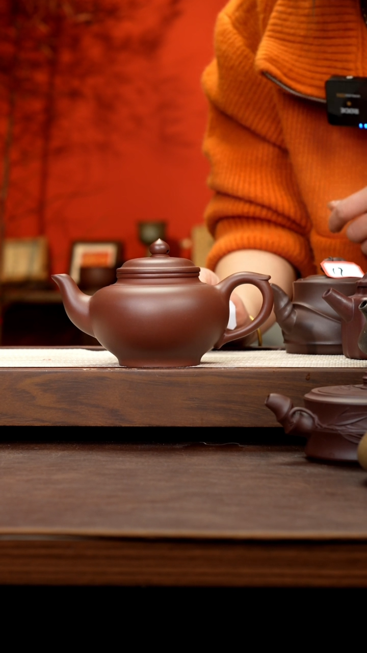 【闪购商品】紫砂茶壶紫泥笑樱300cc左右30号