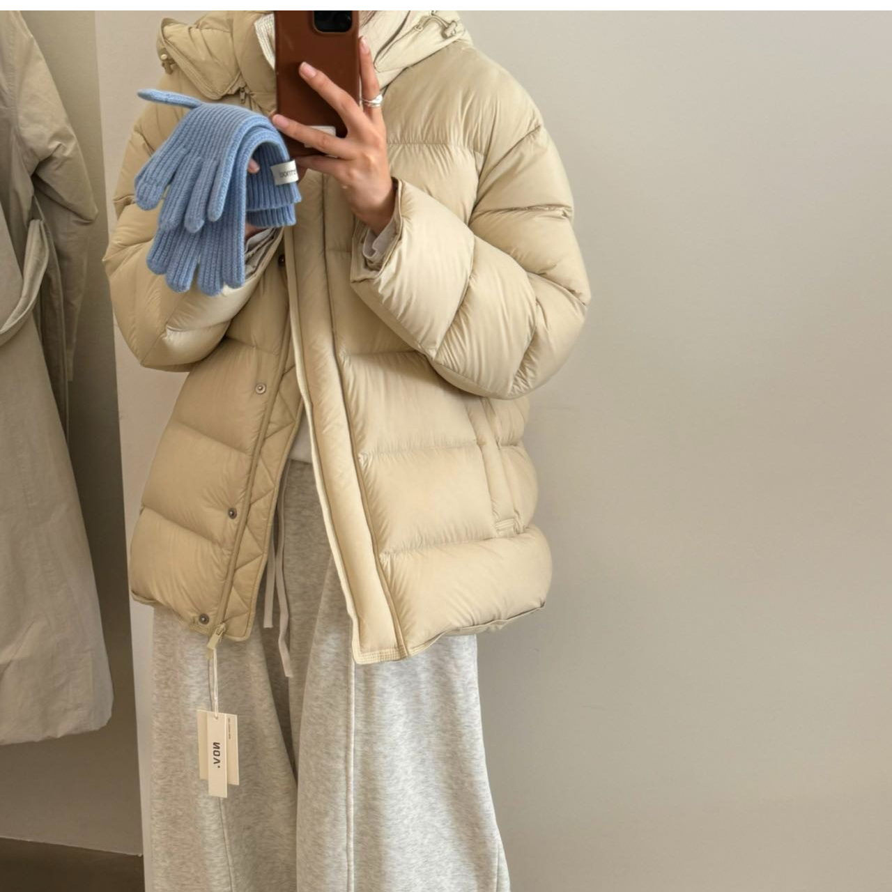 娟姐家加厚加长90白鸭绒 高定版韩系排骨姐姐 加厚面料充绒量205g