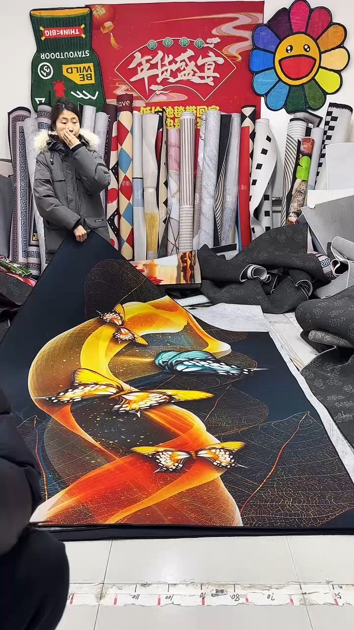 棉麻绒08  180*220