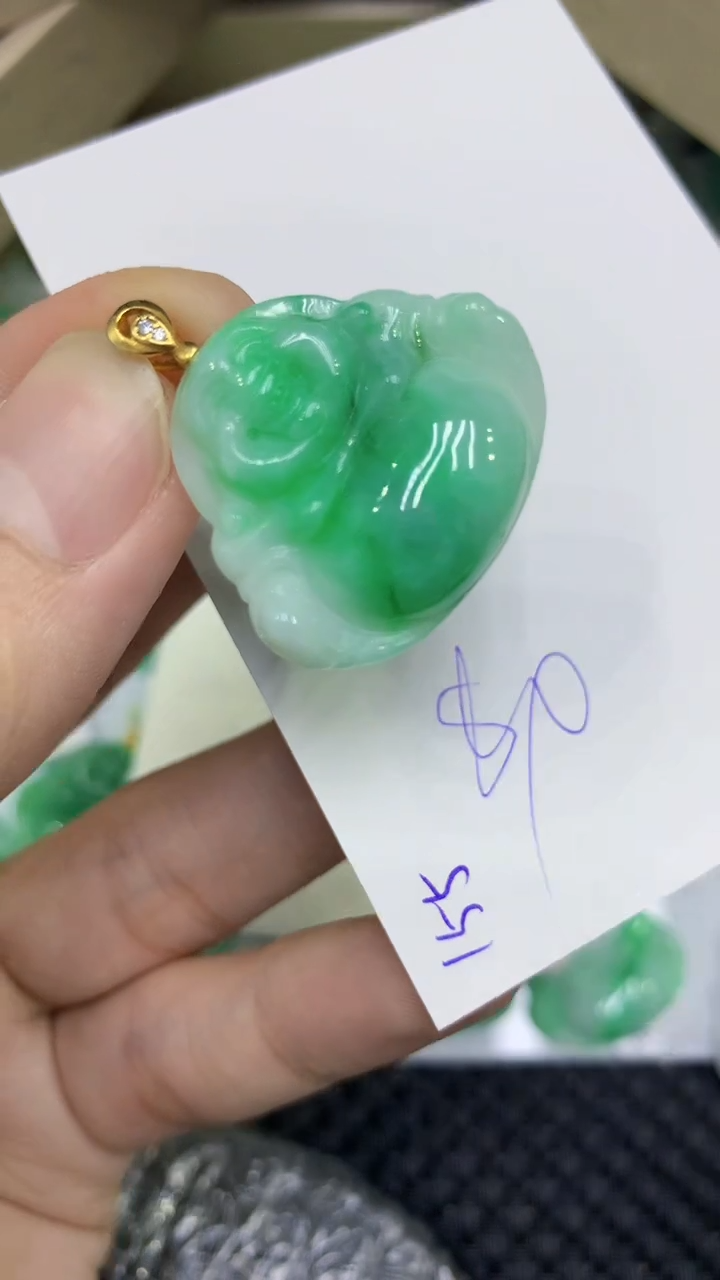 颈饰未镶嵌翡翠缅甸A货翡翠