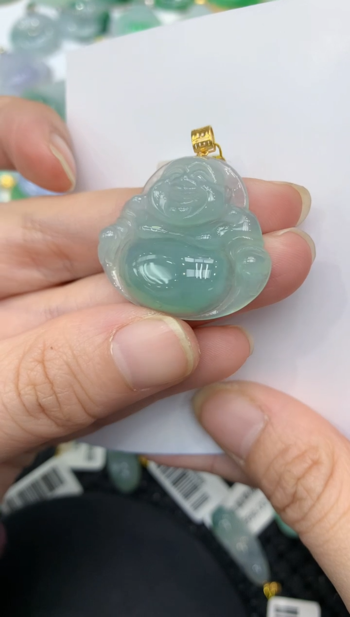 【闪购商品】翡翠颈饰18K金镶嵌11111111