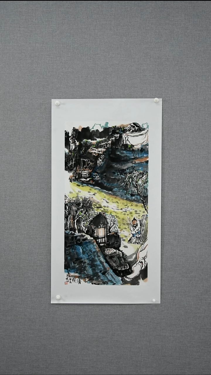 【闪购商品】绘画苏文炳-山水-2.1平尺-04